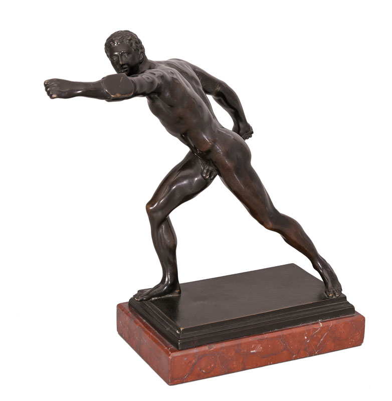 Bronze-Figur 'Borghesischer Fechter'