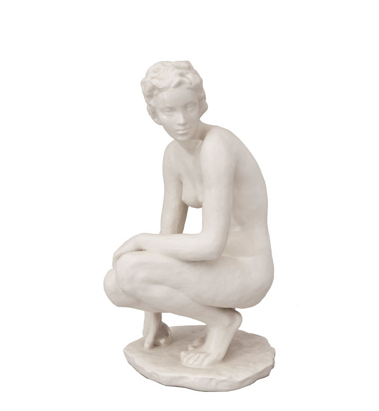 A figure 'Crouching nude'