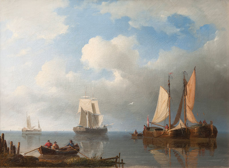 Segelschiffe vor der holländischen Küste