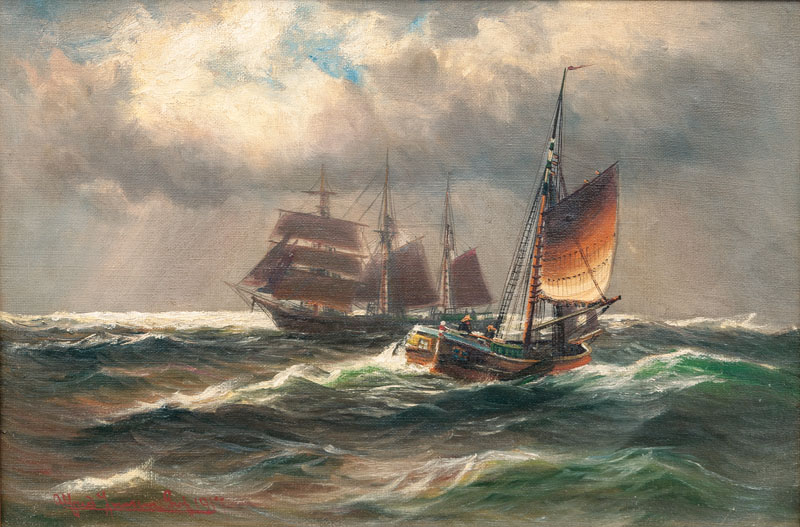 Two Sailing Ships