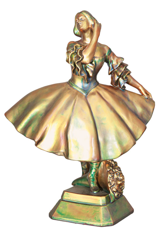 An Art Nouveau figure 'Dancing girl'