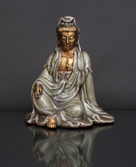 A celadon figure 'Guanyin'