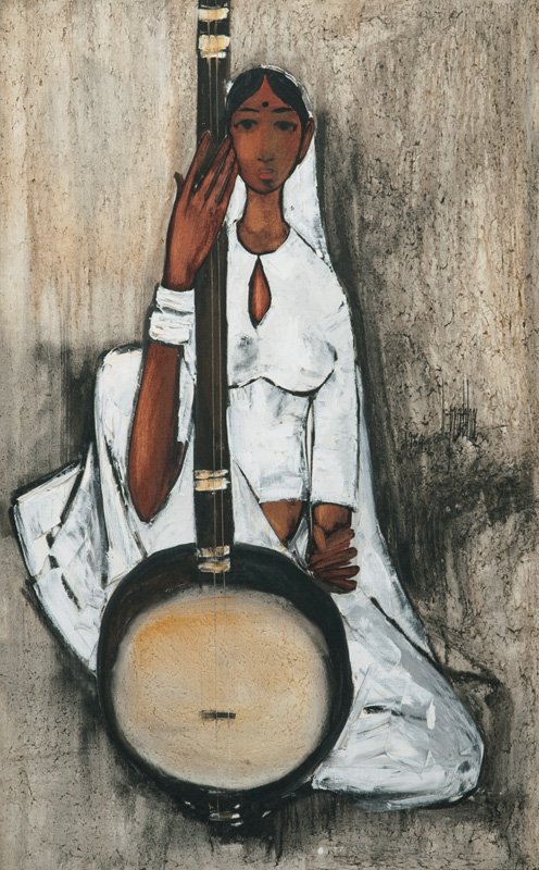 Woman with Musical Instrument
