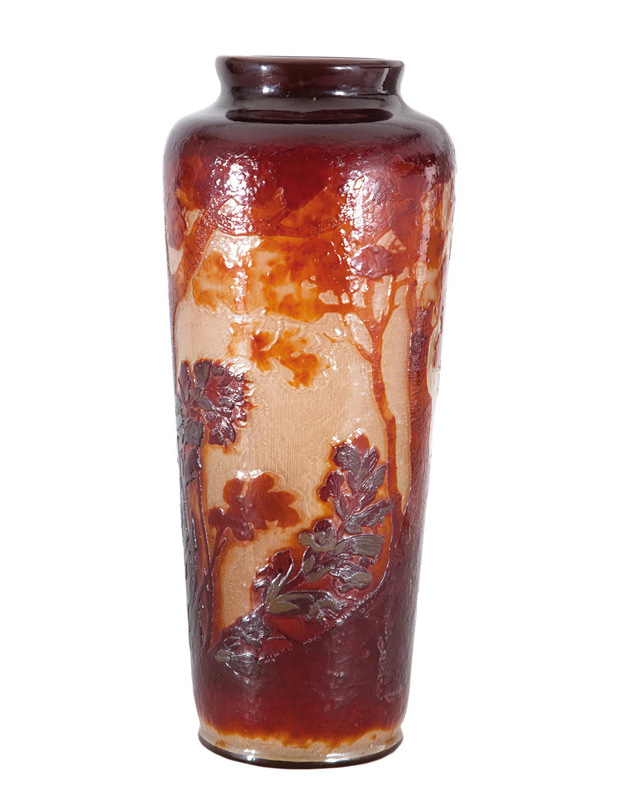 An extraordinary Art Nouveau glass vase 'Paysage de Verre'