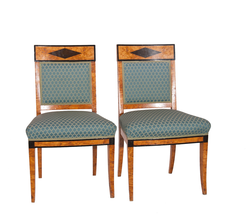 A pair of Russian Biedermeier chairs
