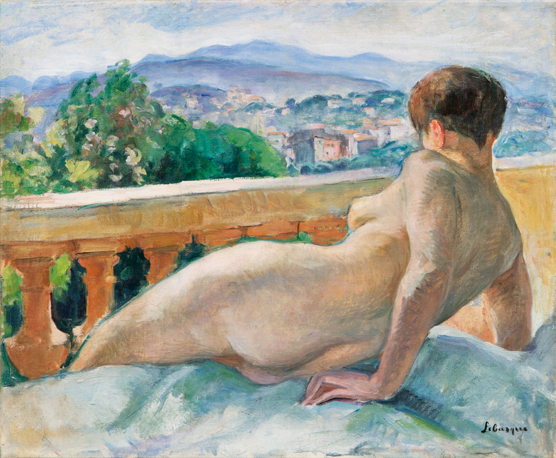 Henri Lebasque - Le Cannet - Nu sur la terrasse Le Cannet - Nu sur la terrasse