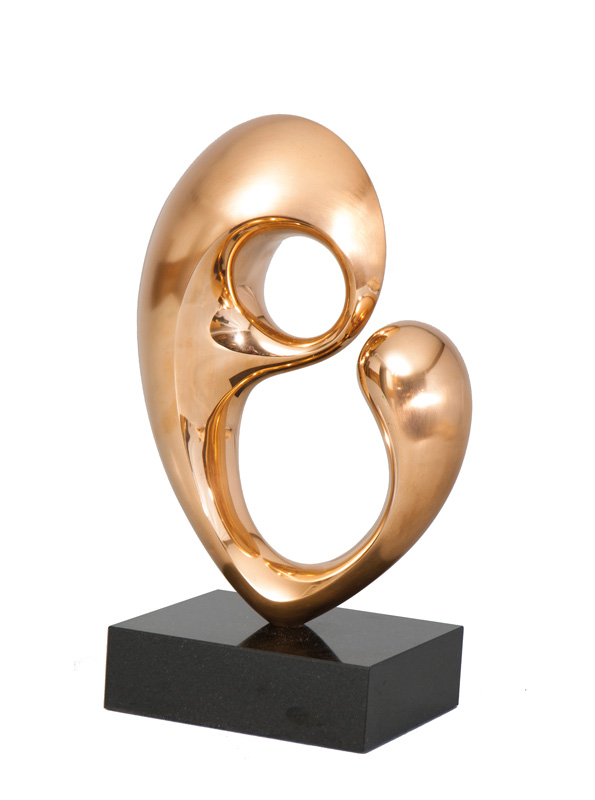 Moderne Bronze-Plastik 'Zuneigung'