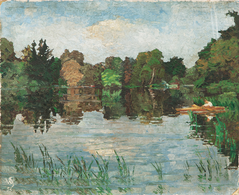 Willy Schlobach - Rowing Boat on a Lake Rowing Boat on a Lake