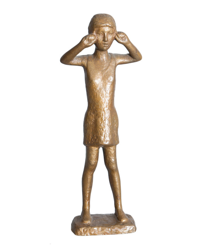 A bronze figure 'Jasmin'