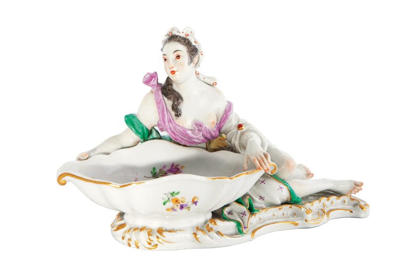 A figural confect bowl