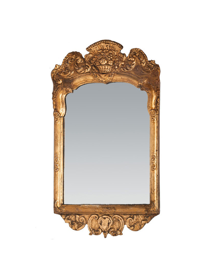 A gildwood Rococo mirror