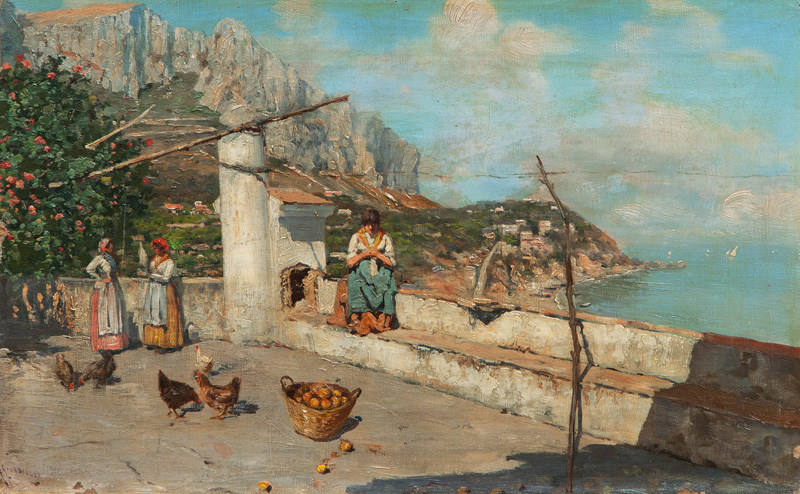 Giuseppe Giardiello - Terrace on Capri Terrace on Capri