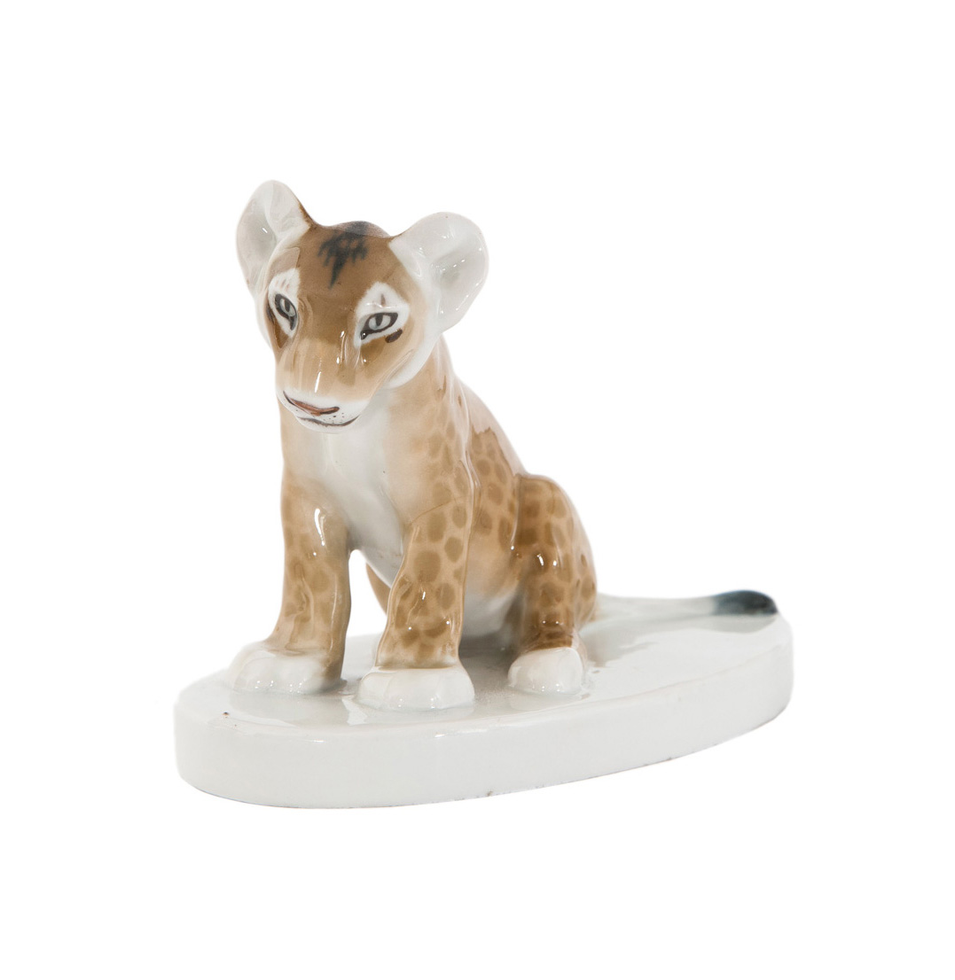 Rudolf Löhner - An Art Nouveau animal figure 'Lion cub' An Art Nouveau animal figure 'Lion cub'