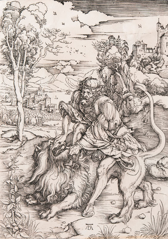 Samson rending the Lion