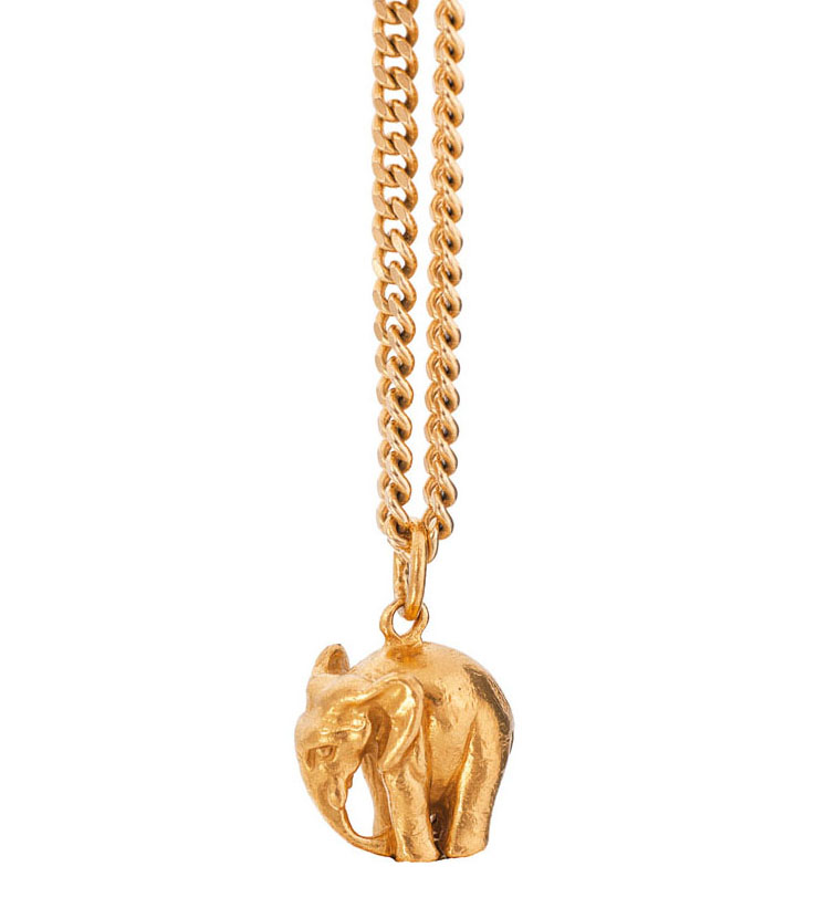 A pendant 'Elephant' with long necklace