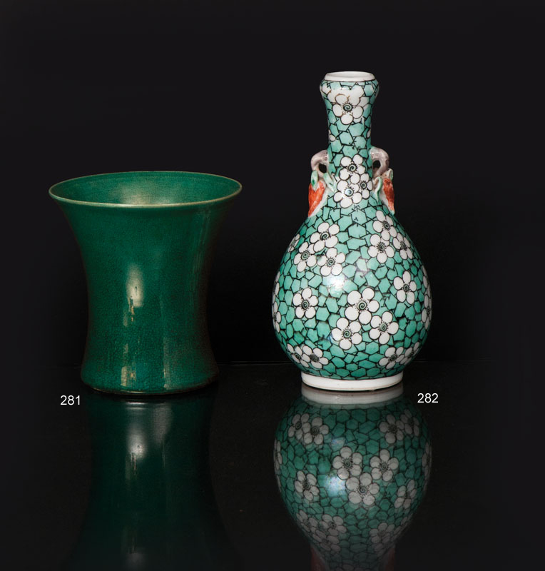 A small trumpet-neck vase
