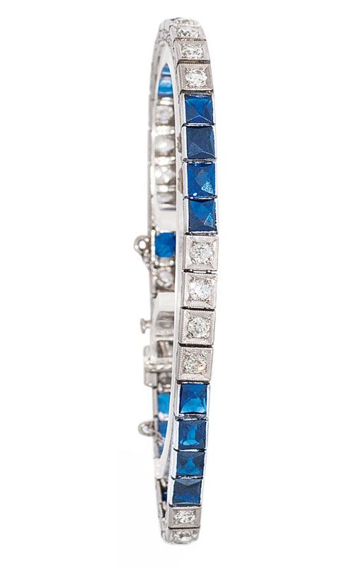 An Art-Déco diamond bracelet