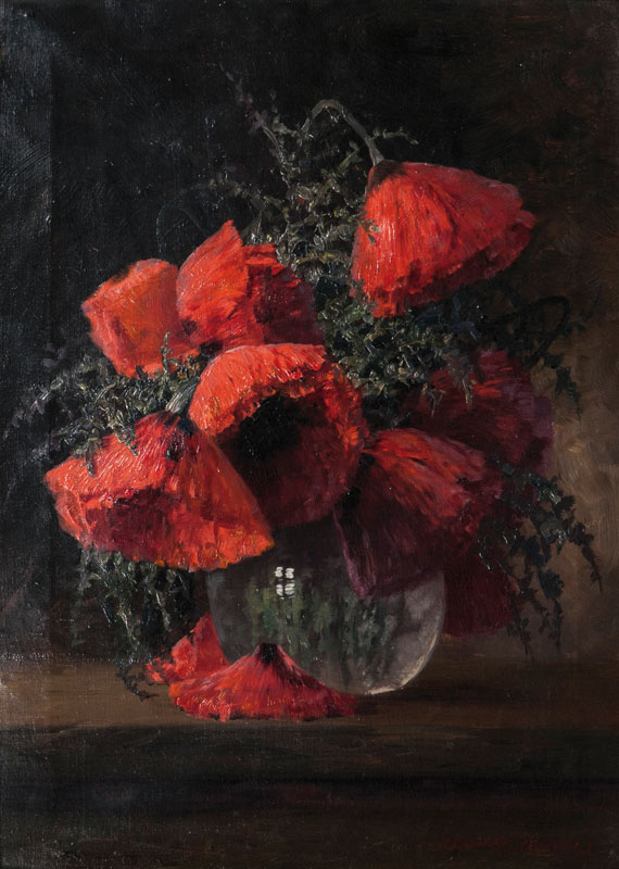 Poppies in a Glas Vase