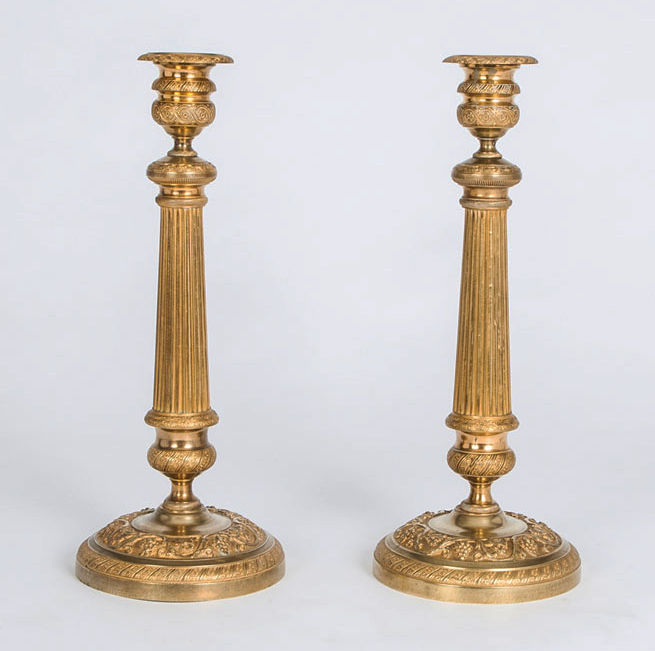 A pair of classical candlesticks