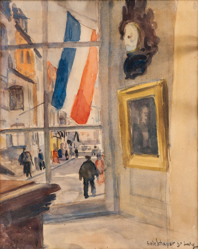 Friedrich Schaper - The Kehdenstraße in Kiel The Kehdenstraße in Kiel