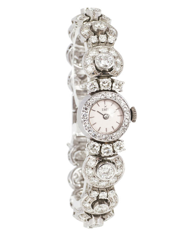 Damen-Armbanduhr von Ebel mit Brillant-Besatz