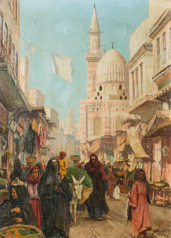 Georg Macco - Busy Bazaar Busy Bazaar
