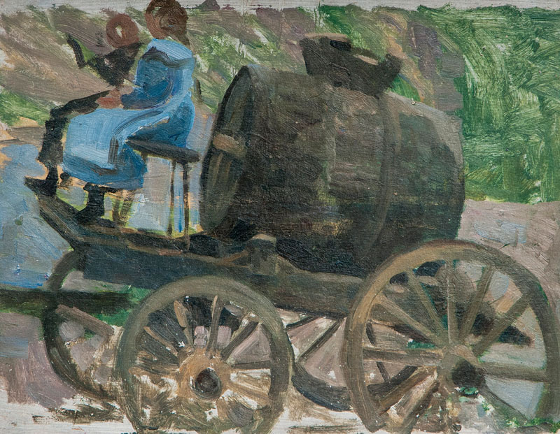 Friedrich Schaper - Apfelmostwagen im Alten Land Apfelmostwagen im Alten Land