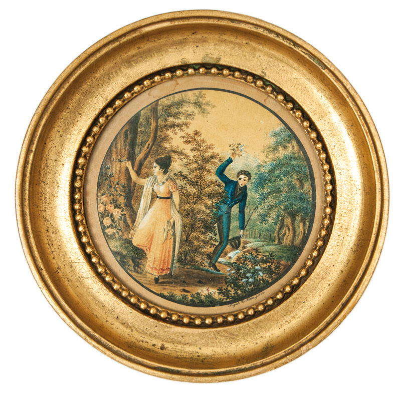 August Anton Tischbein - The Love Message The Love Message