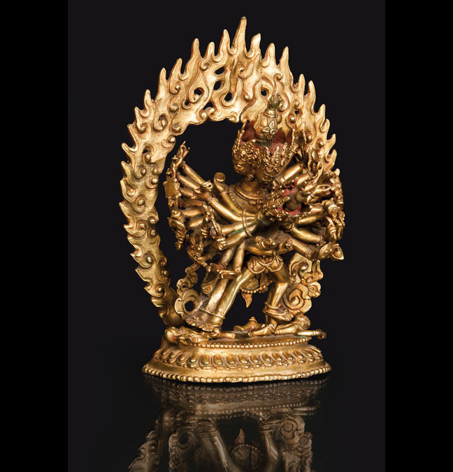 A bronze-figure 'Kalachakra'