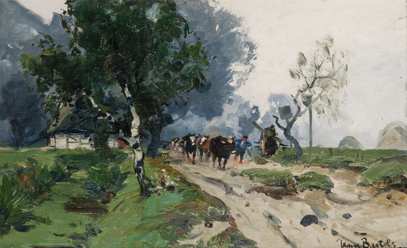 Hans von Bartels - Heimweg vor dem Gewitter Heimweg vor dem Gewitter