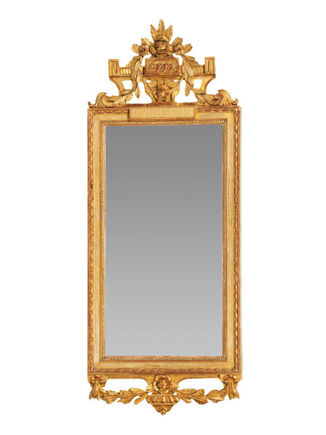 A gild-wood Louis Seize mirror