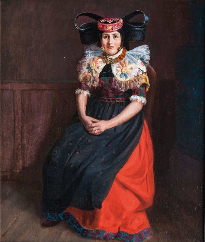 Woman in Costume of Bückeburg