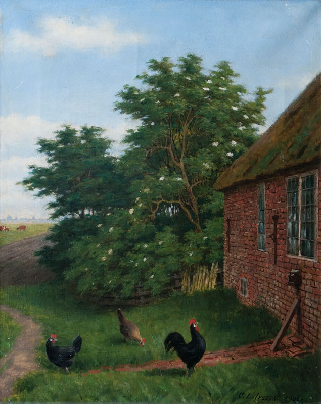 Carl Ludwig Jessen - Hühnerhof Hühnerhof