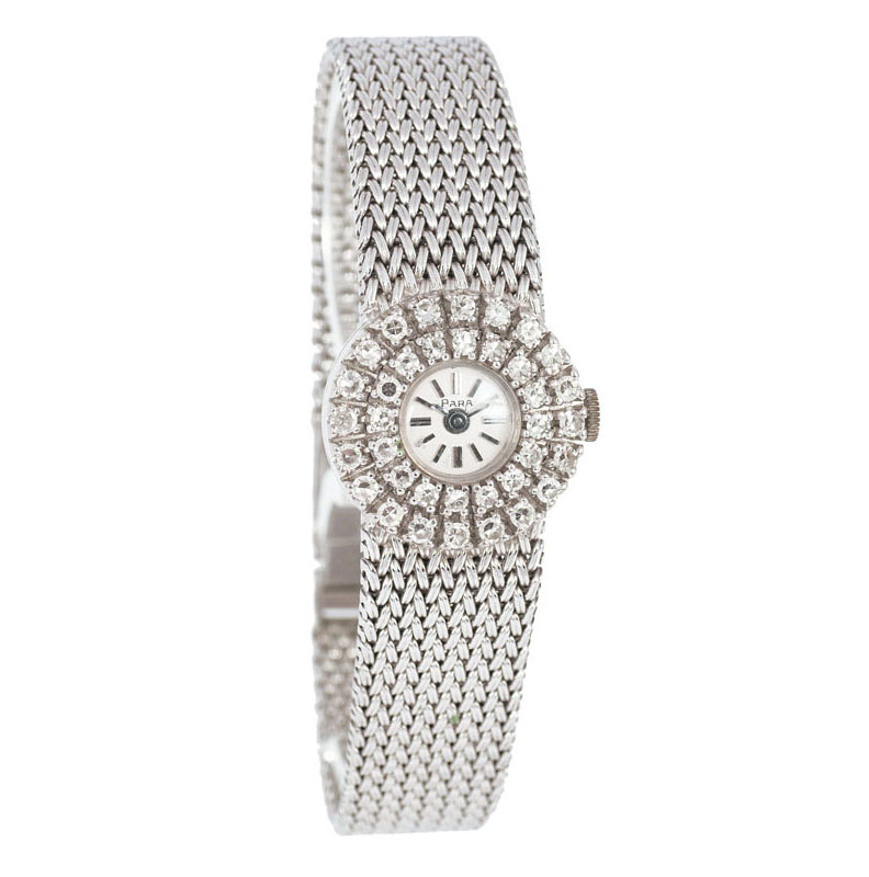 Damen-Armbanduhr mit Diamant-Besatz von Para