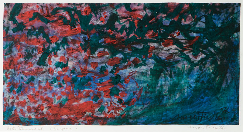 Arnold Fiedler - Rotes Blumenbild Rotes Blumenbild