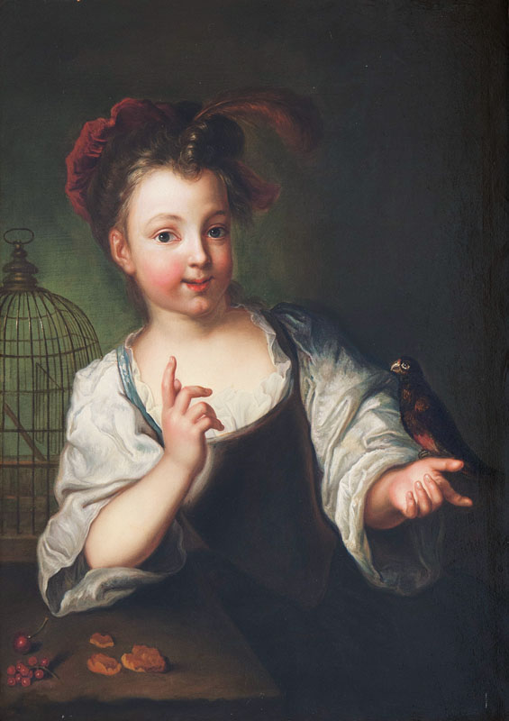 Girl with Birdcage