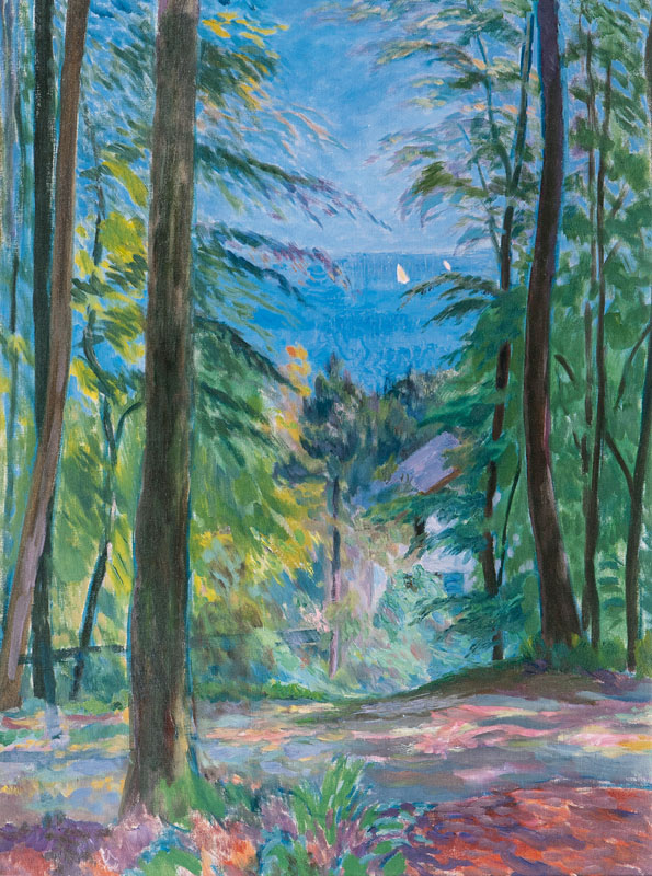 Paul Kayser - View from the Hirschpark to the Elbe View from the Hirschpark to the Elbe