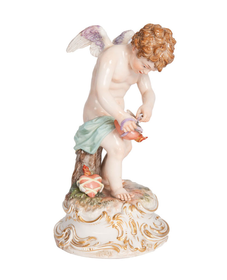 August Ringler - A figure 'Amor binding hearts' A figure 'Amor binding hearts'