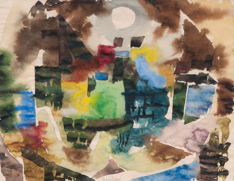 Eduard Bargheer - Town by Night Town by Night