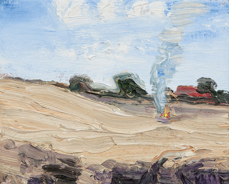 Klaus Fußmann - Potatoe Harvest Bonfire Potatoe Harvest Bonfire