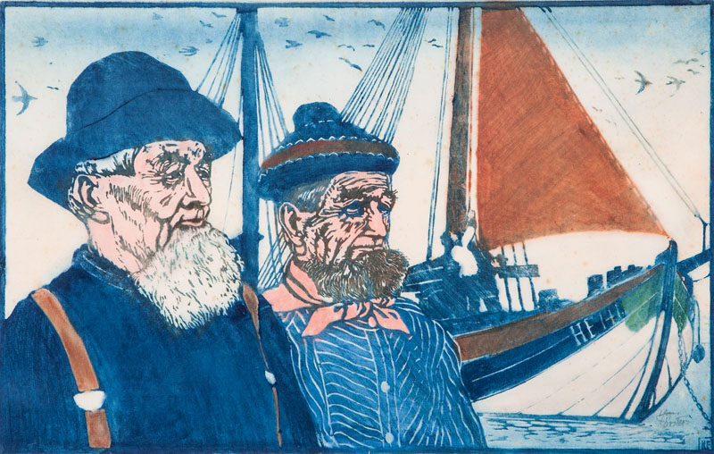 Hans Förster - Finkenwerder Fishermen Finkenwerder Fishermen