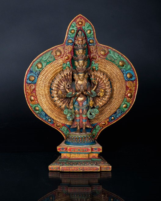 A bronze figure 'Avalokiteshvara'