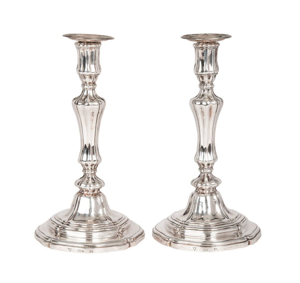 A pair candlesticks of Baroque style
