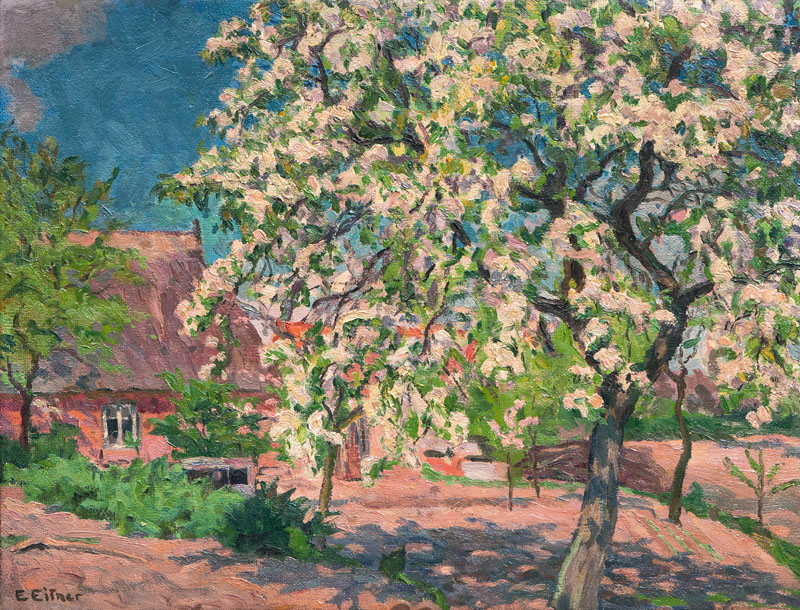 Ernst Eitner - Blossoming Apple Tree Blossoming Apple Tree