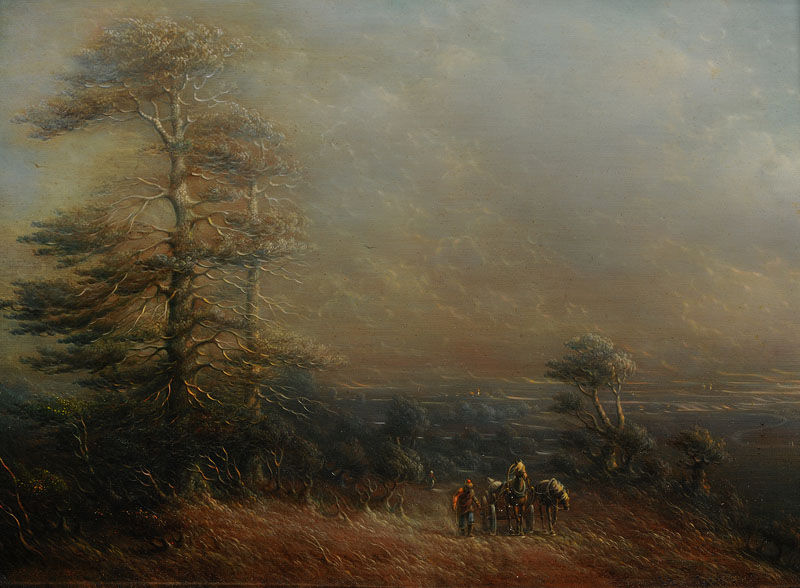 Extensive Landscape with Horsecart