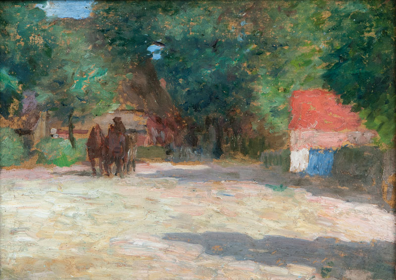 Village Square with Cart