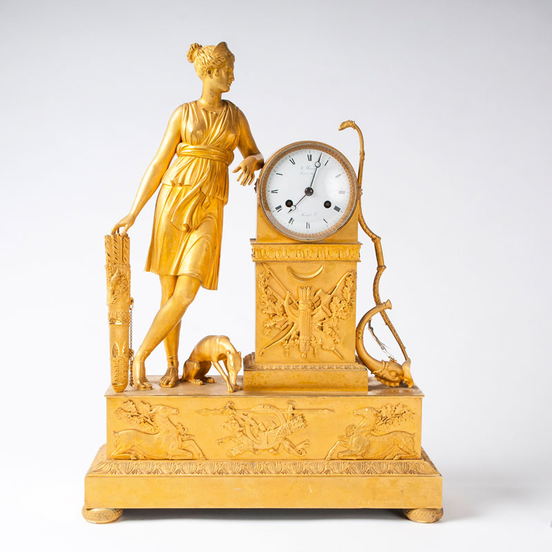 An important Empire Clock 'Diana'