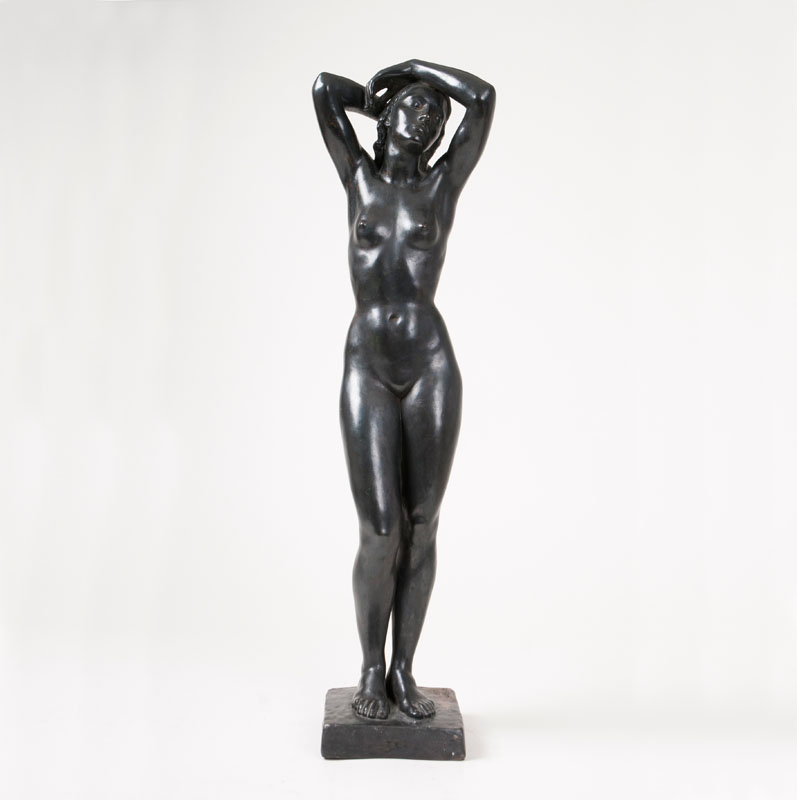 A bronze sculpture 'Femal Nude'