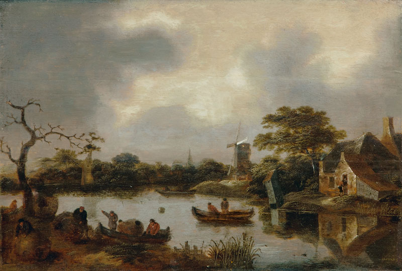 River with Fisherfolk