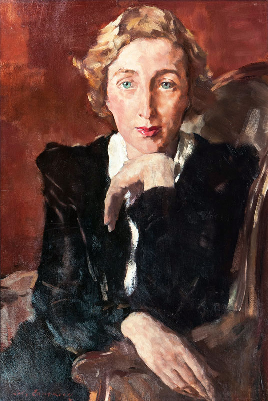 Lotte Laserstein - Portrait der Margit Silfversvärd Portrait der Margit Silfversvärd